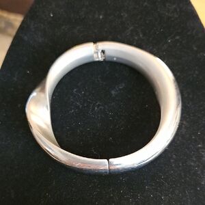 Elegant Silver Bangle Bracelet